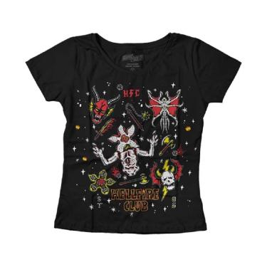 Imagem de Camiseta Feminina Stranger Things Mundo Invertido Babylook-Feminino