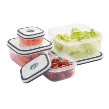 Imagem de Kit 4 Potes Herméticos de Plástico Electrolux