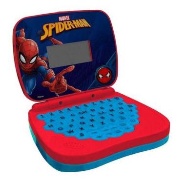 Imagem de Laptop Infantil Para Crianças Spider Man Vermelho Candide
