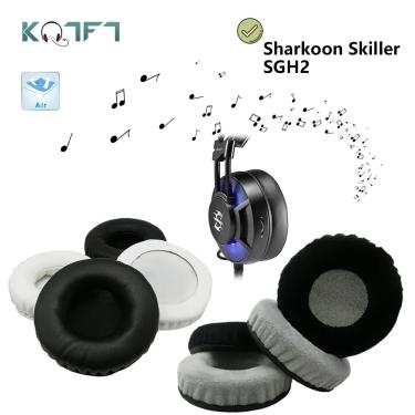 Imagem de Kqtft flanela 1 par de substituição almofadas de ouvido para sharkoon skiller sgh2 headset earpads