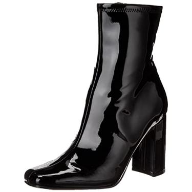 Imagem de Steve Madden Bota feminina Lynden no tornozelo, Patente preta, 9