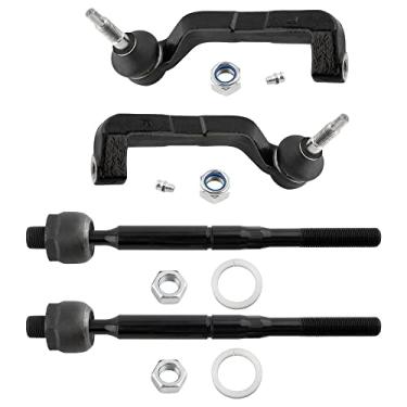 Imagem de BOXI 4 peças de terminais dianteiros e internos externos para Chrysler 300 2005-2010 / para Dodge Charger 2007-2010/Magnum 2005-2008 - APENAS modelos AWD | ES800431 ES800430 EV800432