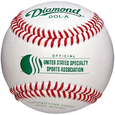 Imagem de Diamond Usssa Dol-A Bolas de Beisebol de Couro Pacote com 12 Bolas