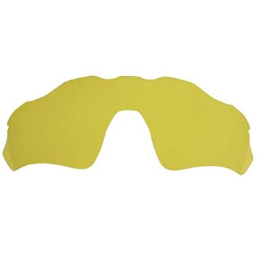 Imagem de Wetnenss Lentes de substituição para óculos de sol Oakley Radar EV Path OO9208/1,7 mm PC/fácil de instalar (amarelo não polarizado)