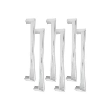 Imagem de 6 X Puxador Guarda Roupas Moderno Armario Gaveta Gliss 192mm (Cromado)