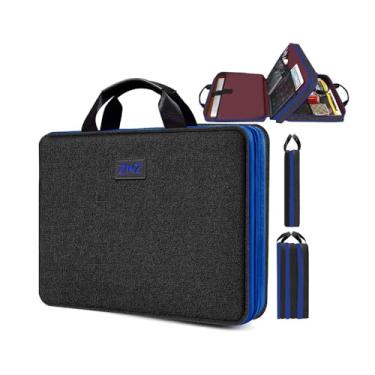 Imagem de ZINZ Capa para laptop 15 15.6 40.6 cm, bolsa de mão expansível para computador com vários bolsos compatível com MacBook Pro de 16 polegadas M4/M3/M2/M1, MacBook Air/Pro de 15 polegadas e notebooks de