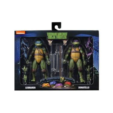 Imagem de Teenage Mutant Ninja Turtles TMNT 1990 Movie 7" 2-Pack Figure Collection (Leonardo & Donatello)