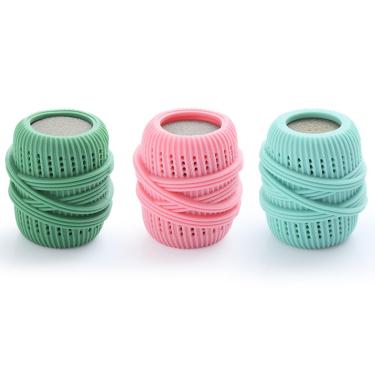 Imagem de Bola de lavanderia para máquina de lavar, Bolas de lavanderia para dispensador de amaciante de roupas, Bolas de secador reutilizáveis, Bolas de amaciante de roupas para lavadora, Distribuidor de bola