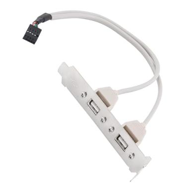 Imagem de Placa mãe 2 portas USB 2.0 Hubs expansão painel traseiro conector adaptador de cabo conector USB