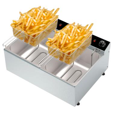 Imagem de FRD22 Fritadeira eletrica dupla 2500W 2 cubas 5,0 litros 220V 50-60 Hz