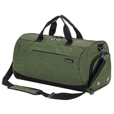 Imagem de Kuston Bolsa esportiva pequena para academia masculina e feminina, bolsa esportiva de viagem com compartimento para sapatos e bolso molhado