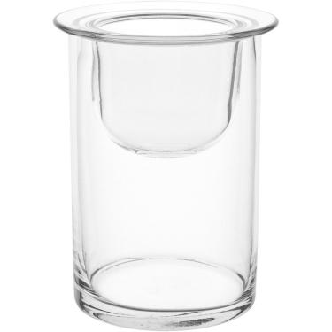 Imagem de Castiçal Parede Dupla Home&co Eco Crystal 15x12x12cm Transparente Porta Vela