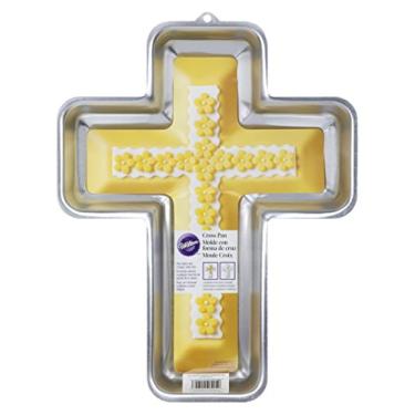 Imagem de Wilton Forma de bolo cruzada, prata, alumínio