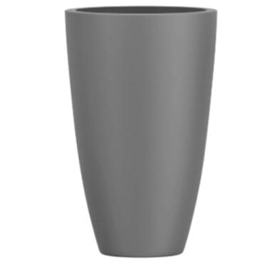 Imagem de Vaso Plantas Decorativo Fibra De Vidro Grande 70cm Roma M (Cinza Fosco)