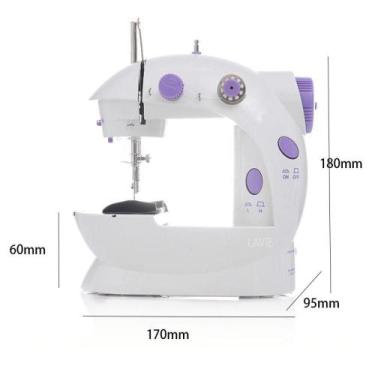 Imagem de Mini Máquina De Costura Doméstica Portátil 202 - Universal