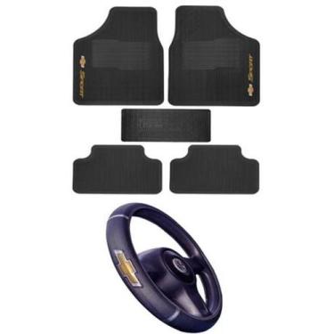 Imagem de Tapete Chevrolet automotivo 5 peças+capa de volante