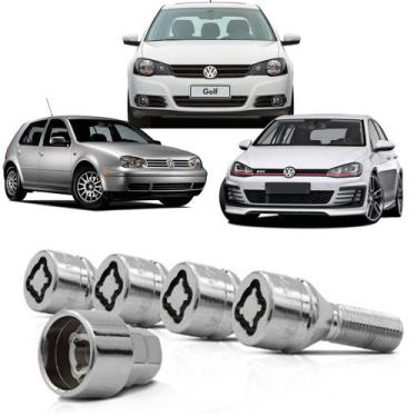 Imagem de Kit Parafuso Antifurto 25CRA - Vw Golf 1999 Até 2017 - RODAFUSO/RAY-X