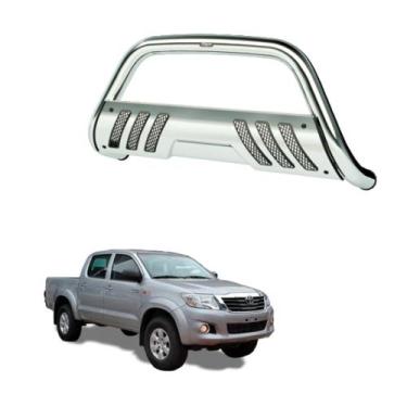 Imagem de Quebra Mato Hilux 2011 2012 2013 2014 2015 Com Grade Cromo - Bepo