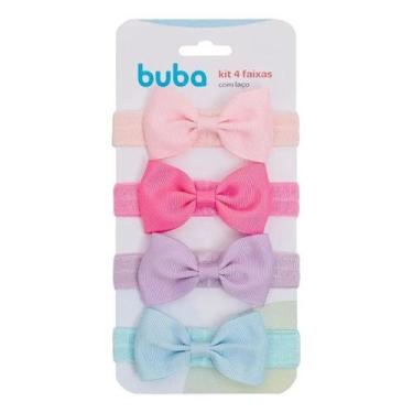 Imagem de Kit 4 Faixas Com Laço Infantil Sortido 15316 - Buba