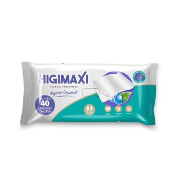 Imagem de Lenço Umedecido Higimaxi Aloe Vera com 40 Unidades