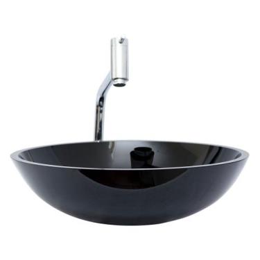 Imagem de Kit Banheiro Cuba Redonda 35 cm + Torneira + Válvula + Sifão - Lopazzi