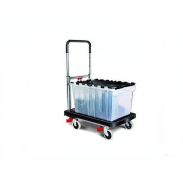 Imagem de Carrinho De Carga Plataforma Dobrável Roda De Silicone 150kg - Lux Hai