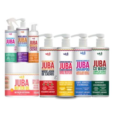 Imagem de Kit Widi Juba Shampoo, Condicionador, Encaracolando, CoWash, Bruma, Ge