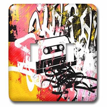 Imagem de 3D Rose LSP_238649_2 Imagem de grafite com fita VHS antiga arte interruptor duplo