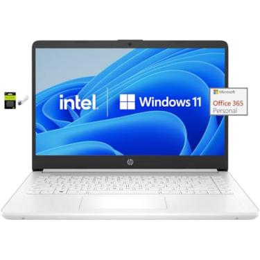 Imagem de HP - Laptop HD de 35.6 cm - Micro-Edge 1366 x 768 - Memória Intel Celeron N4120-8GB - Armazenamento de 128 GB - Windows 11 Home no modo S - 1 ano de escritório 365 com acessórios MASDROW (branco),