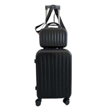 Imagem de Mala Miami 10Kg  Bordo  +  Linda Frasqueira Com Alça - BLACKLIONS