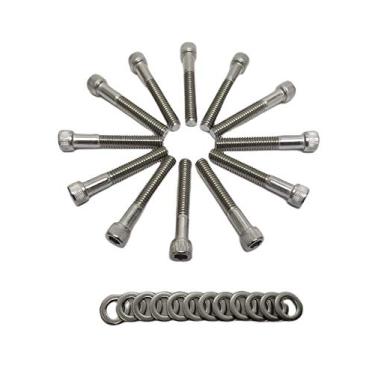 Imagem de Z Whip SBF Stainless-Steel Intake Manifold Bolt Kit Stainless Steel Socket Cap BOLTS Compatible with Ford Small Block V8 Engines 260 289 302 5.0L Mustang EFI Cars and F-series Trucks SB