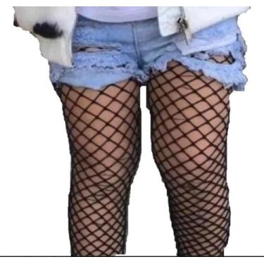 Imagem de Meia Calça Arrastão Meninas Infantil Blogueiras Mini Diva - Selene , P