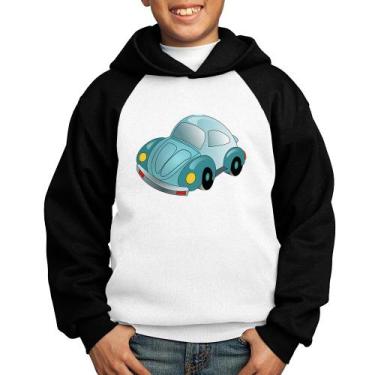 Imagem de Moletom Infantil Fusca Besouro - Foca na Moda, Branco, Preto, 4