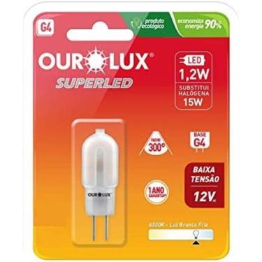 Imagem de Lampada LED G4 Ourolux Bipino 1,2w 12v KIT COM 10, Branco
