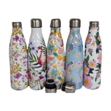 Imagem de Garrafa Térmica Squeeze Estampada Florida Flores Pássaros - oem