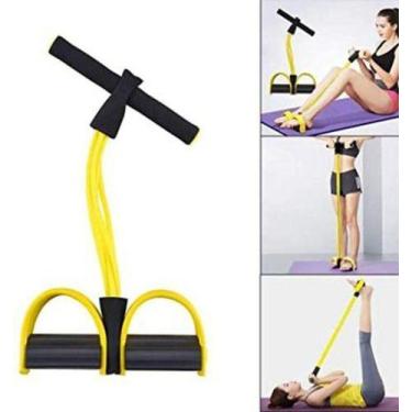 Imagem de Extensor Elástico C/pedal Para Exercício Fitness Funcional - OEM