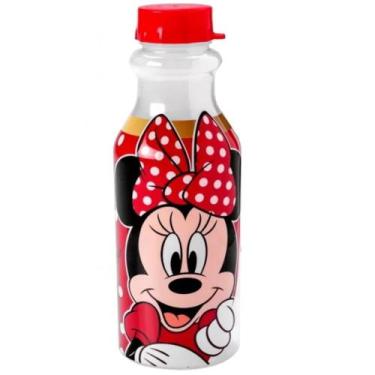 Imagem de Minnie Disney Garrafa Squeeze C/ tampa 500ml Criança Escola - Plasutil