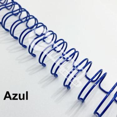 Imagem de Wire-O Espiral 5/8" Azul 2:1 23 anéis - 2 unidades