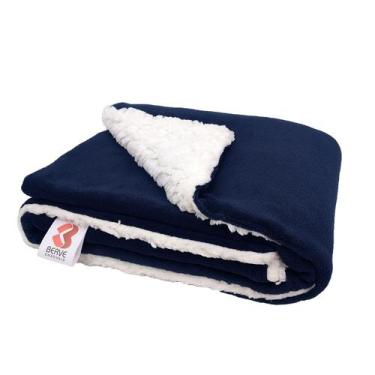 Imagem de Manta Cobertor Aveludado Pet Cachorro Gato Sherpa 80x90cm - Berve Enxo