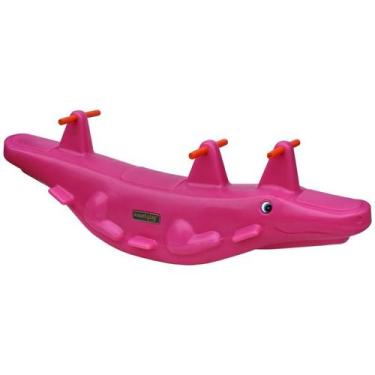 Imagem de Gangorra Crocodilo 3 lugares Ranni Play - Ranni Play , Rosa