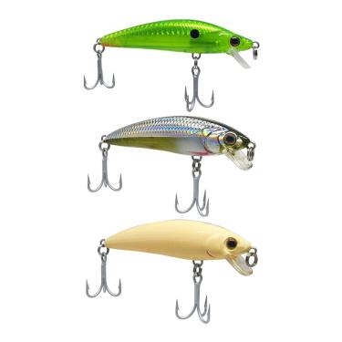 Imagem de Kit 3 Iscas Artificiais Meia Água Marine Sports Inna Pro Tunned 60 6cm 5,7g