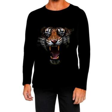 Imagem de Camiseta Manga Longa Ads tigre animal selva - Fabriqueta, P