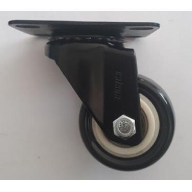 Imagem de Rodizio giratório para carrinhos e  móveis black roda preta glb 210 mf