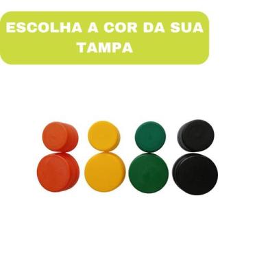 Imagem de Kit 10 Garrafas PET Transparente Cristal com Tampa e Lacre. Escolha a 