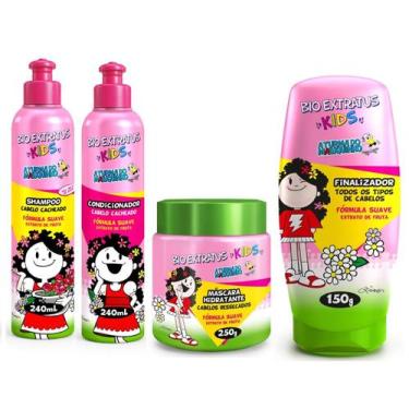 Imagem de Kids Bio Extratus Cacheados Shampoo Cond Máscara Finalizador