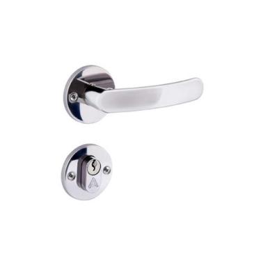 Imagem de Fechadura Inox Premium Externa 2600/11 40mm Roseta Cromado Aliança