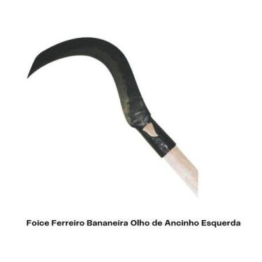Imagem de Foice Ferreiro Bananeira Olho de Ancinho Esquerda Com Cabo Eucalipto -