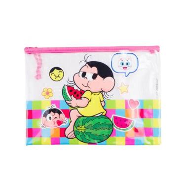 Imagem de Necessaire Estojo Transparente Magali 23x32cm Turma Da Mônica - Taimes