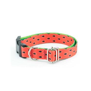 Imagem de Coleira para cachorro com pingente - Tamanho M (M, Melancia)