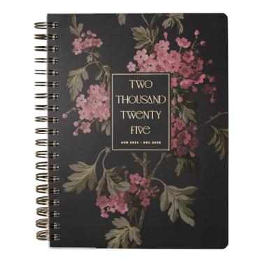 Imagem de Fringe Studio Agenda semanal espiral 2025, agosto de 2024 a dezembro de 2025, 17 meses, capa de papel, carvão espinheiro, 17,5 cm L x 24,78 cm A, 236 páginas (844PA008FSC)